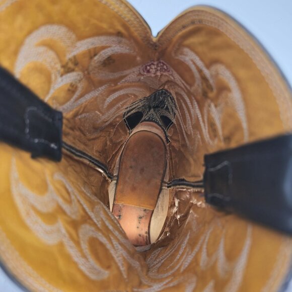 Vintage Nocona Mens Size 12D Lizard Teju Exotic Leather Cowboy Western Boots USA - Picture 12 of 14